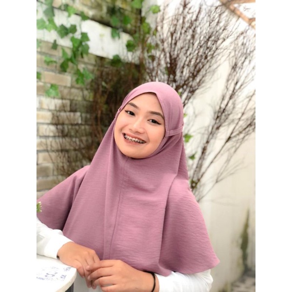 BERGO TALI RAYON CRINKLE PREMIUM IMPORT NYAMAN DIPAKAI HIJAB JUMBO