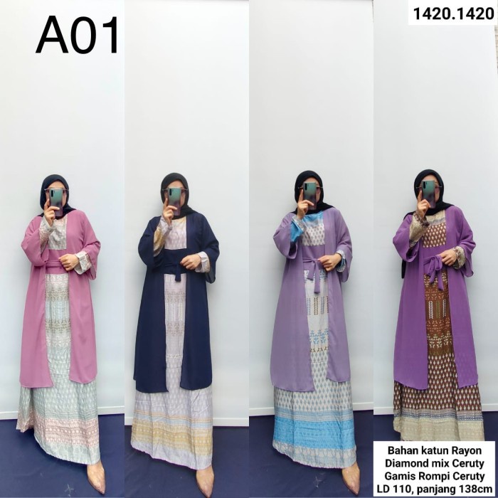Gamis rompi ceruty hits