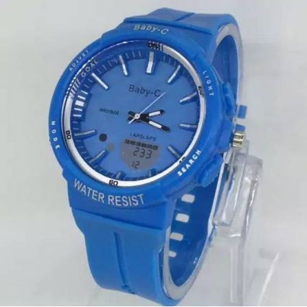 DI kirim dari JKT Jam Tangan Wanita Sporty Baby-C Hiasan Digital New