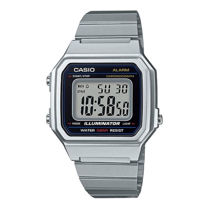 CASIO B650WD-1ADF - Jam Tangan Pria - Silver Termurah