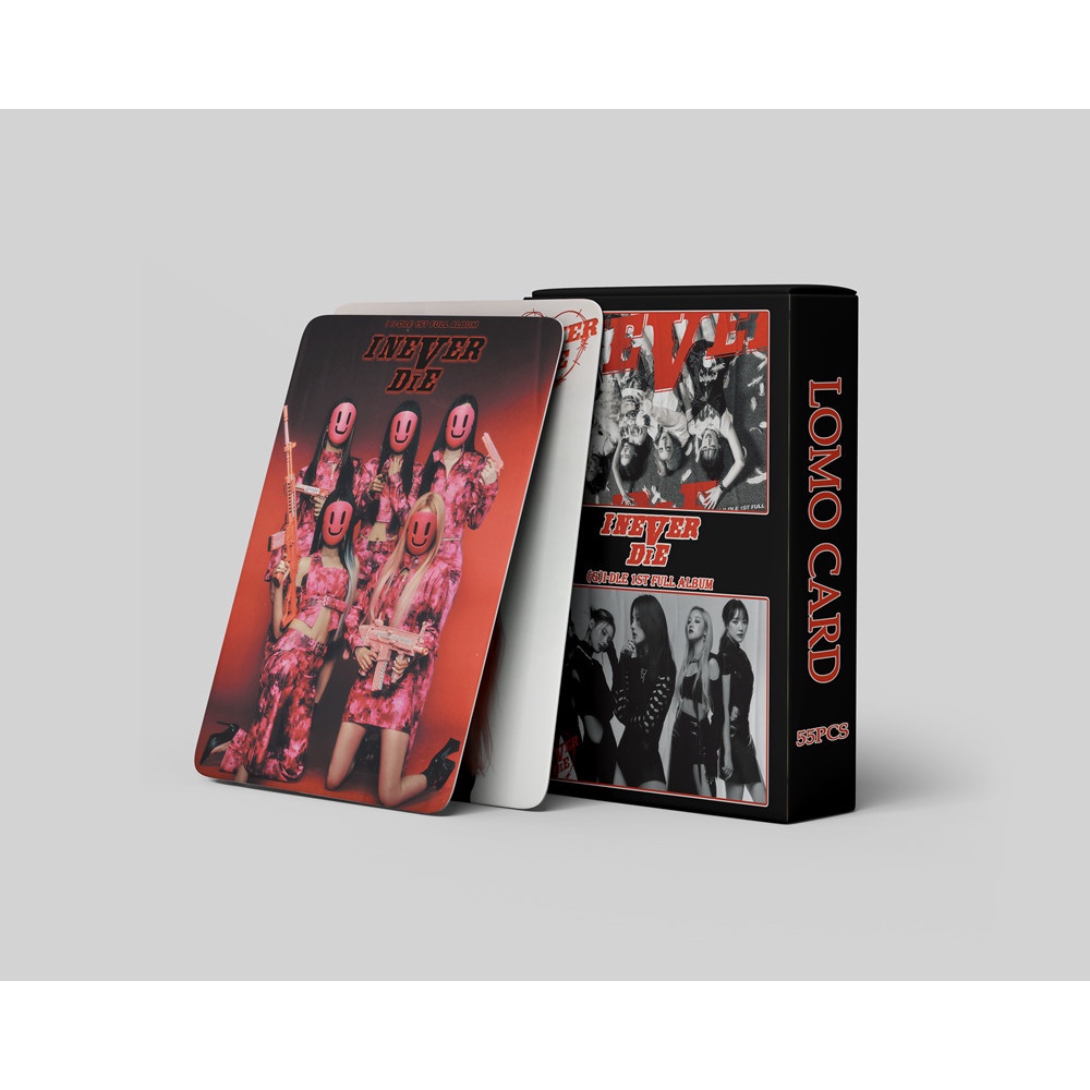 55pcs Kartu Lomo Foto Kpop Album GIDLE NEVER DIE