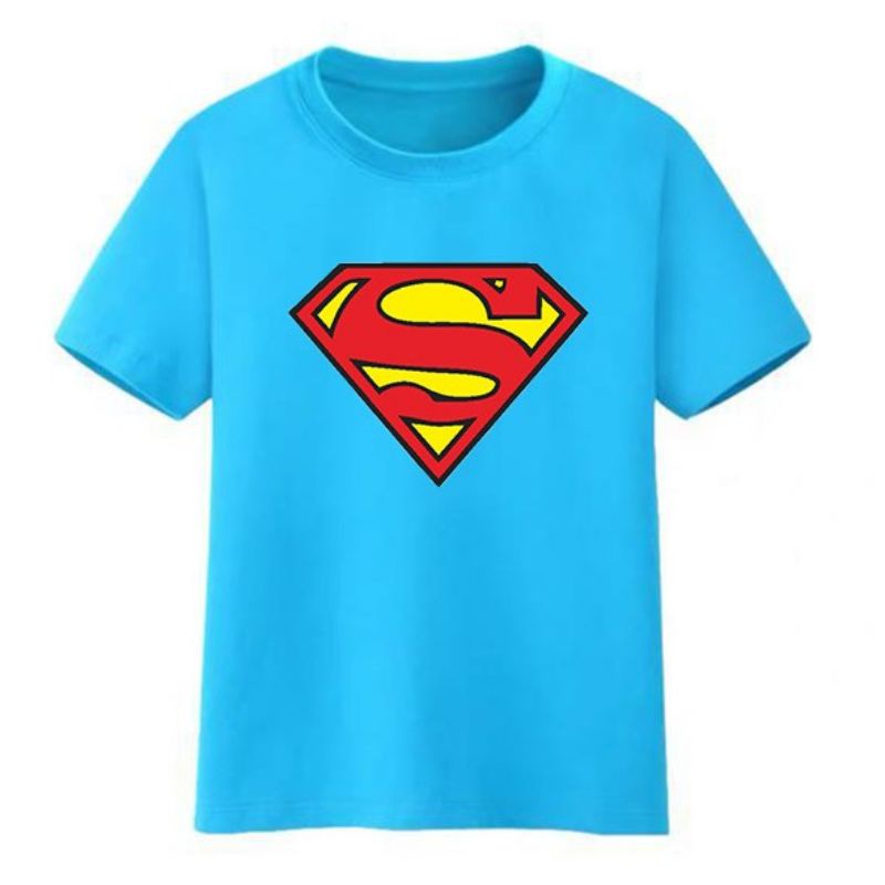 Uxlo/Kaos Anak Laki Laki MUrah Umur 1 sampai 10/Atasan Anak Laki Superhero Superman/Baju Karakter