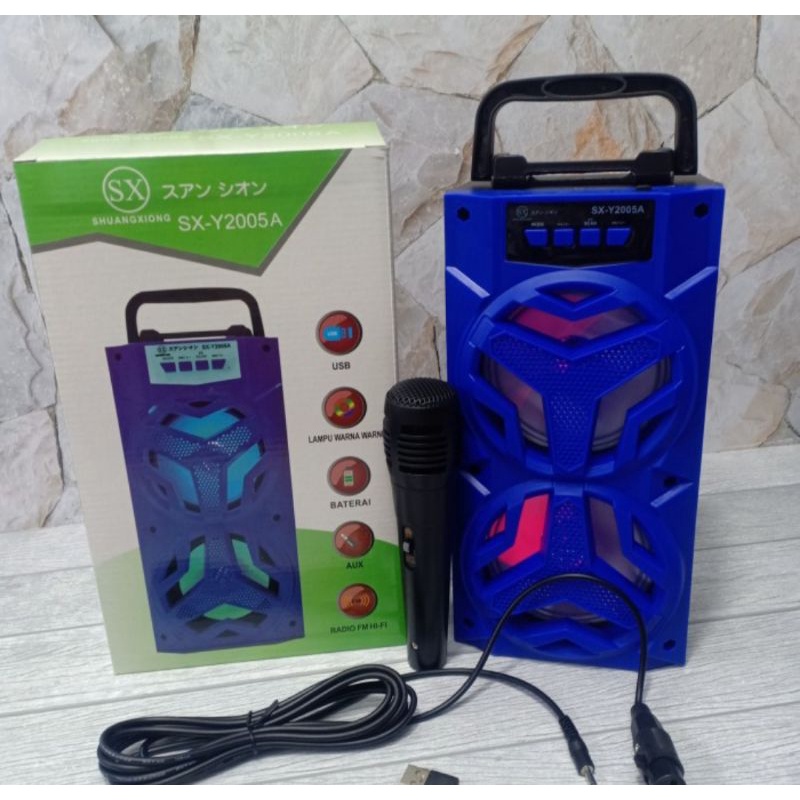 Speaker Bluetooth Karaoke Type Speker Super Mega Bass  Bonus MIK Karaoke