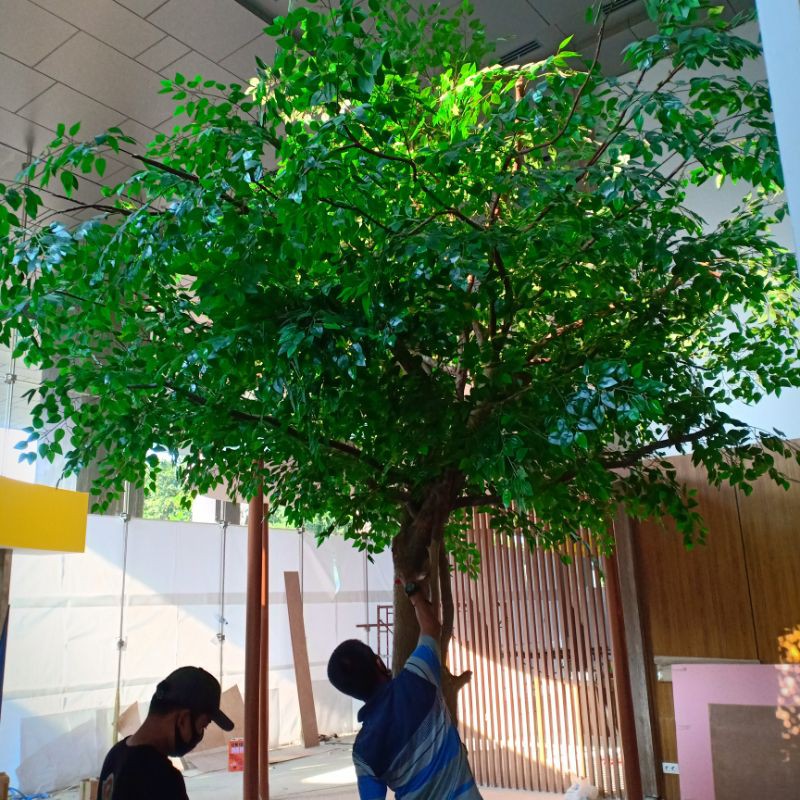 pohon artificial pohon beringin besar dekorasi artificial tree