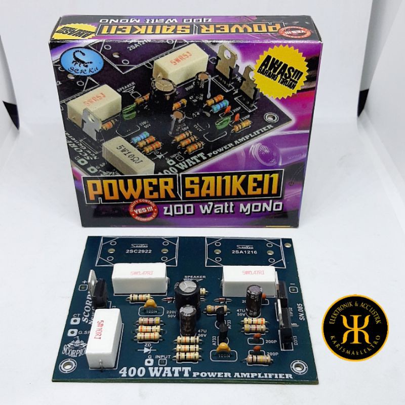 KIT DRIVER POWER AMPLIFIER SANKEN 400 WATT MONO SCORP