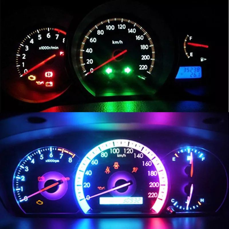 Lampu Led T5 Speedometer Motor Mobil Smd 5050 1 Titik Panel Speedo Spedo Meter Dashboard