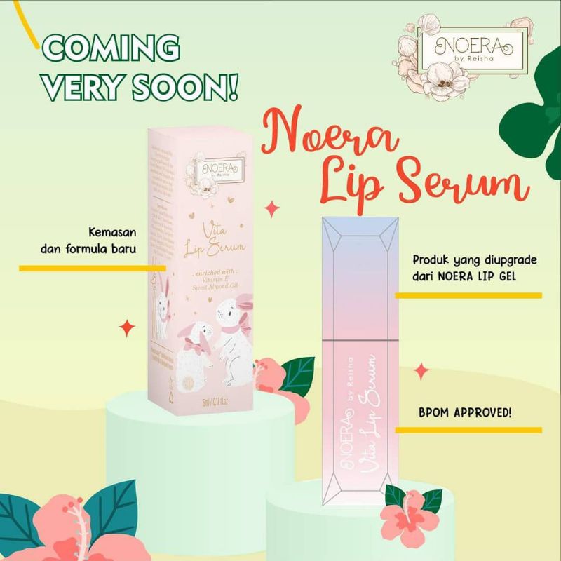 [ READY STOCK ] NOERA VITA LIP SERUM | VITA LIP SERUM BY NOERA | LIP GLOSS | LIP BALM