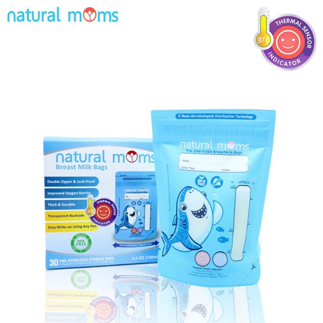 NATURAL MOMS Kantong Asi 100ml 100 ml / Breastmilk Storage Bags