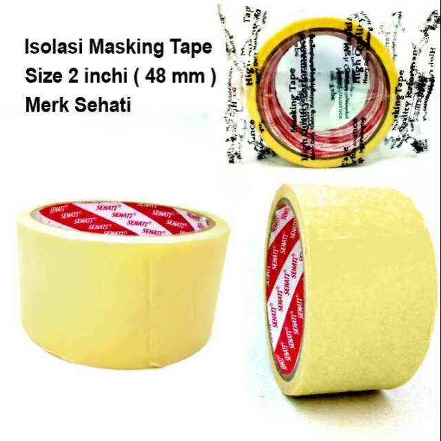 

Isolasi masking tape 2in