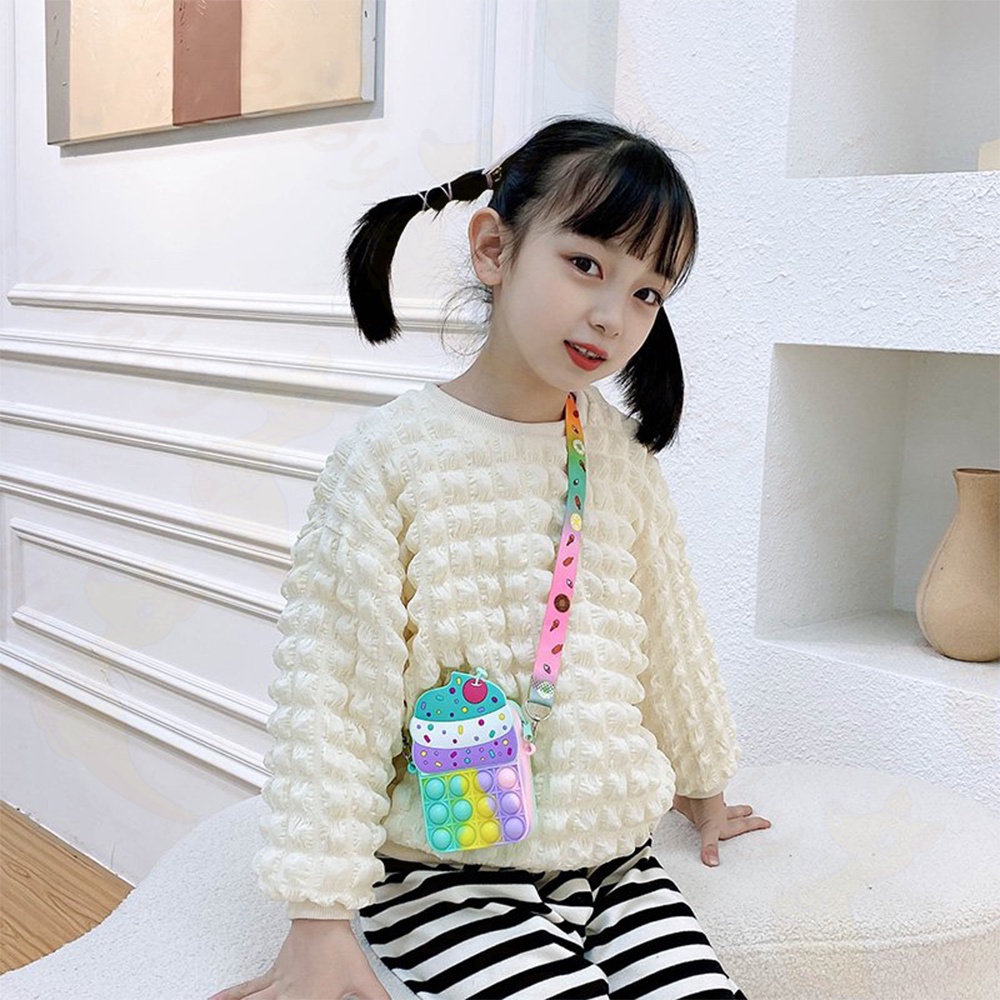 Ivorybaby Tas pop it anak Selempang Push pop it jelly