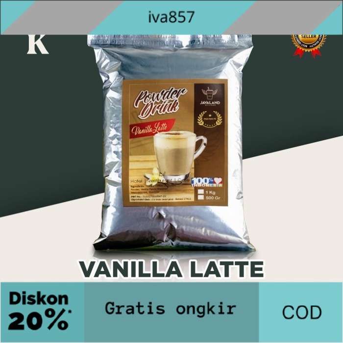 

PROMO Bubuk Minuman Premium Vanilla Latte Javaland Grande 1kg GRATIS ONGKIR