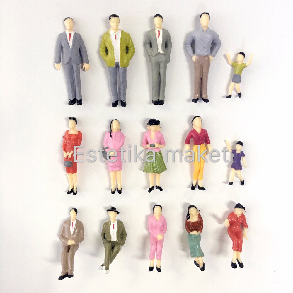 figure / orang orangan maket skala 1:25