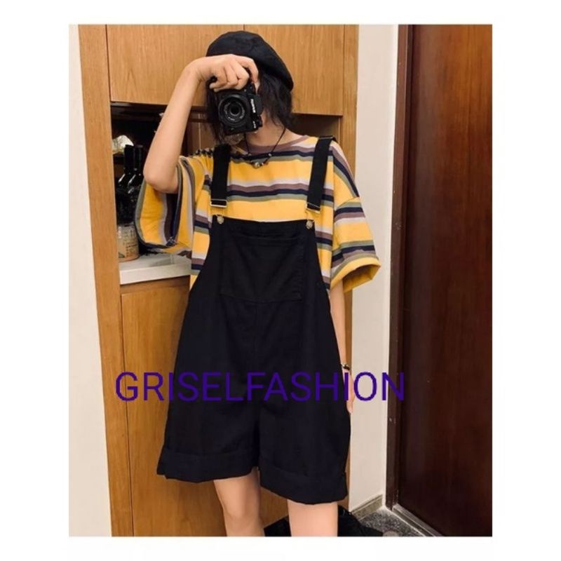 Overall Jumpsuit rompers yoona  wanita fashion korea