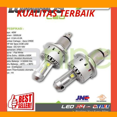 New LED MOBIL LUMINOS H4 40W CREE XHP50 ORIGINAL GARANSI LUMINOS