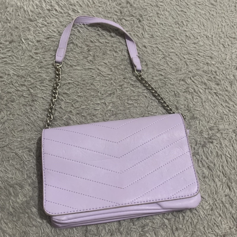 Tas Lilac Bershka Preloved (Original Store)