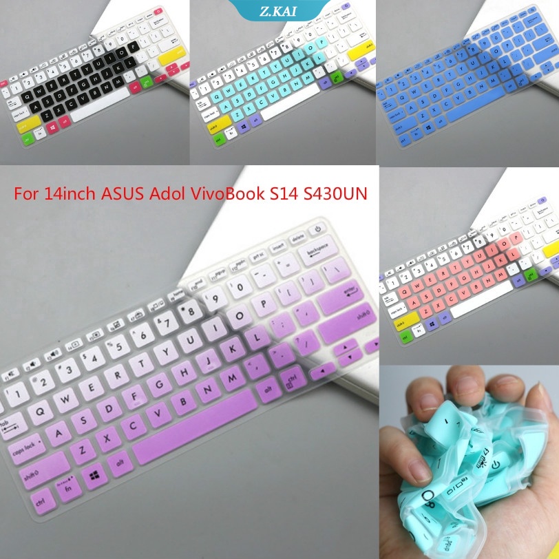 1pc Skin Silikon Cover Pelindung Keyboard Laptop Untuk ASUS Adol VivoBook S14 M409D A409J A416J A412D A409M 14 &quot;(ZK)