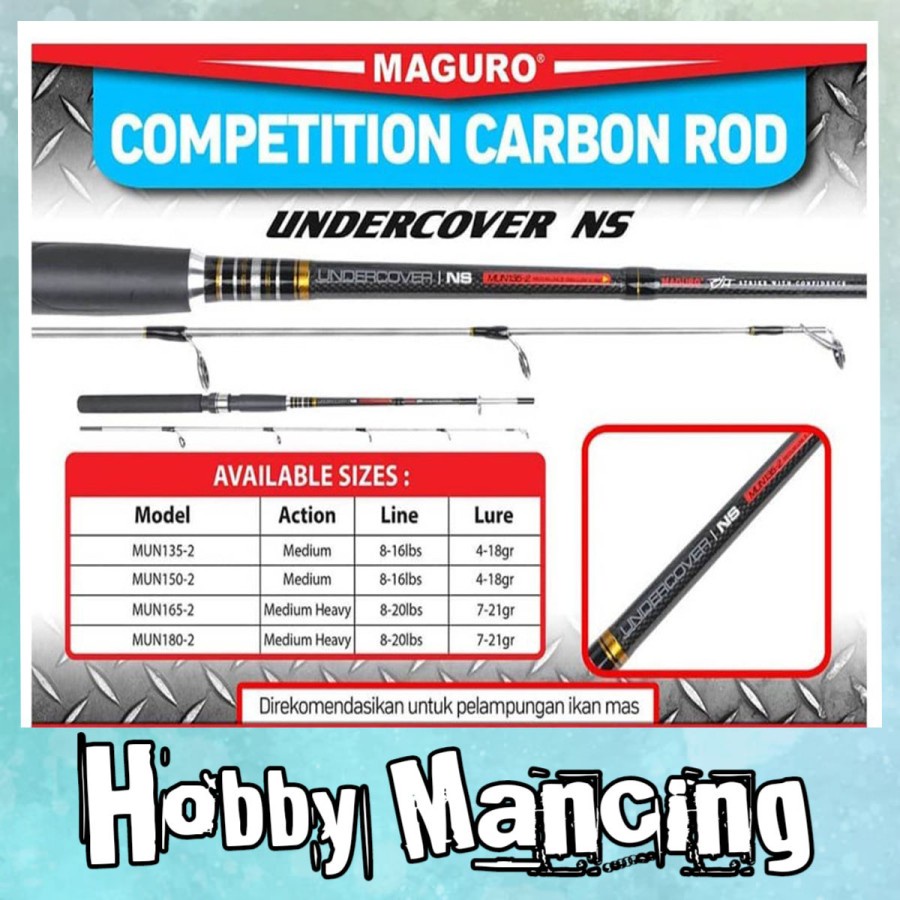 Joran Maguro Undercover NS | Sambung 2 | Solid Tip Carbon |
