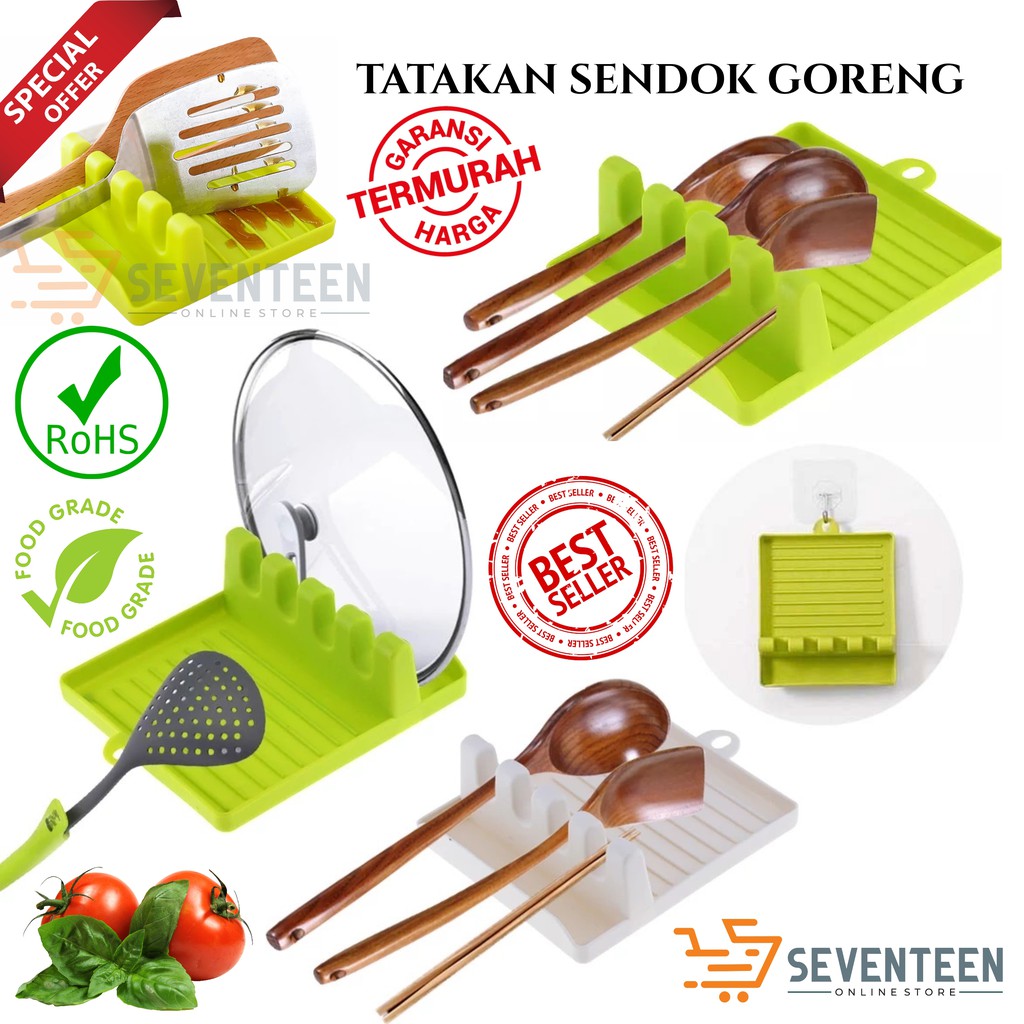 TATAKAN HOLDER SPATULA MASAK / TATAKAN TUTUP PANCI DAN SPATULA TATAKAN SENDOK / TEMPAT SPATULA