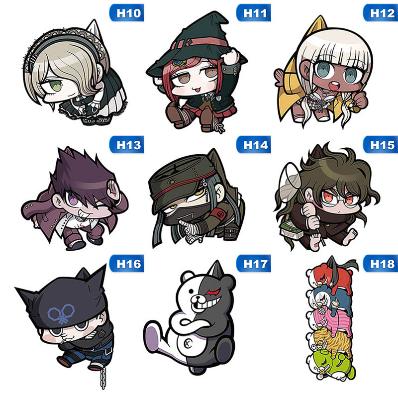 Anime Game Danganronpa V3 Cartoon Keychain Figure Acrylic Double Sided Transparent Pendant Best Friend Jewelry