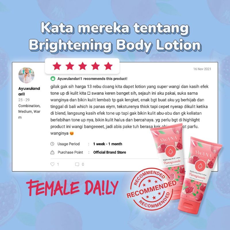 Swana Brightening body lotion