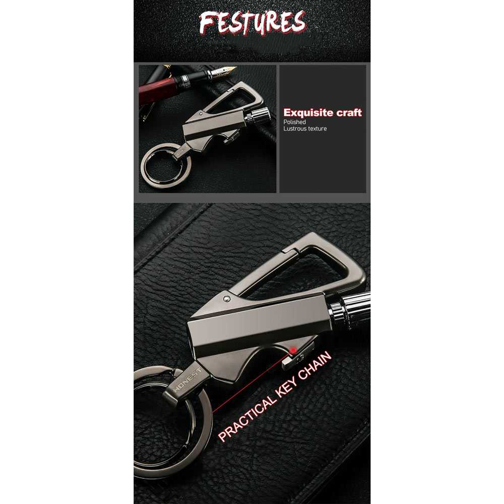 (BISA COD) RVOSTR HONEST Korek Api Gantungan Kunci Flint Starter Carabiner - BCK2-666