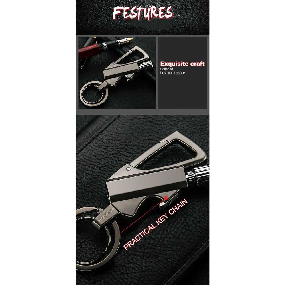 Cuci Gudang HONEST Korek Api Gantungan Kunci Flint Starter Carabiner - BCK2-666