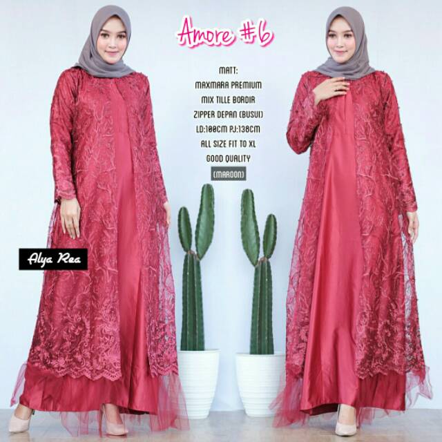 Amore Dress Gamis Brukat