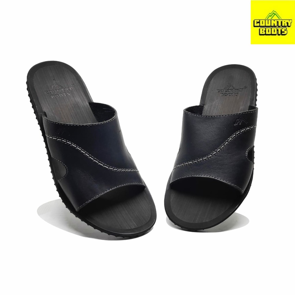 COUNTRY BOOTS - SANDAL SLOP SANDAL KULIT SLOP SANDAL PRIA SANDAL COWO SANDAL KULIT SANDAL SANTAI ORI
