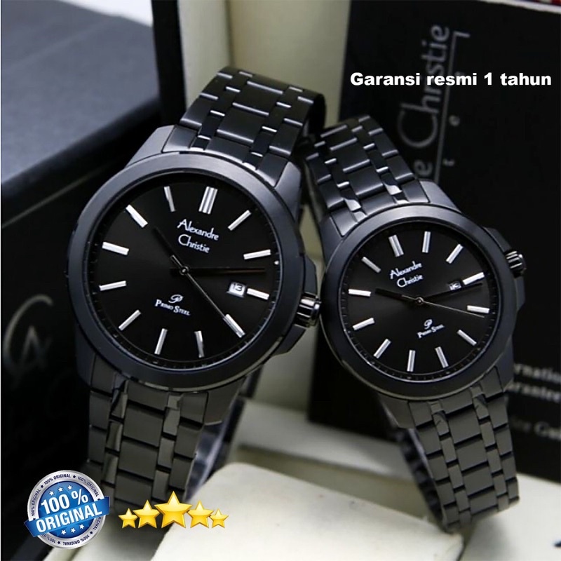 Jam Tangan Alexandre Christie Ac 1017 Sepasang / Couple Original Garansi Resmi