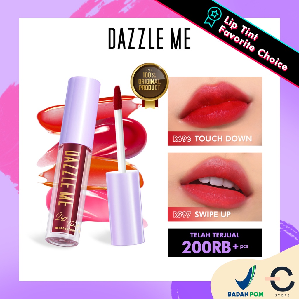 [ORI &amp; READY] DAZZLE ME Ink-Licious Lip Tint BPOM | Mattedorable Long Lasting Liptint Hyper Moisturizing Lip Stain | Velvet Matte Lip Cream | Mousse Lip Cream | Lip Color Lip Stain Lip Series liptint lipcream lipstick