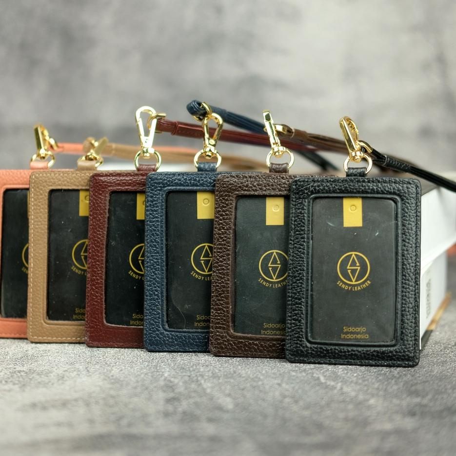 

Top Produk.. Sendy Leather VALENCIA Lanyard Name Tag Id Card Kulit Sapi Asli