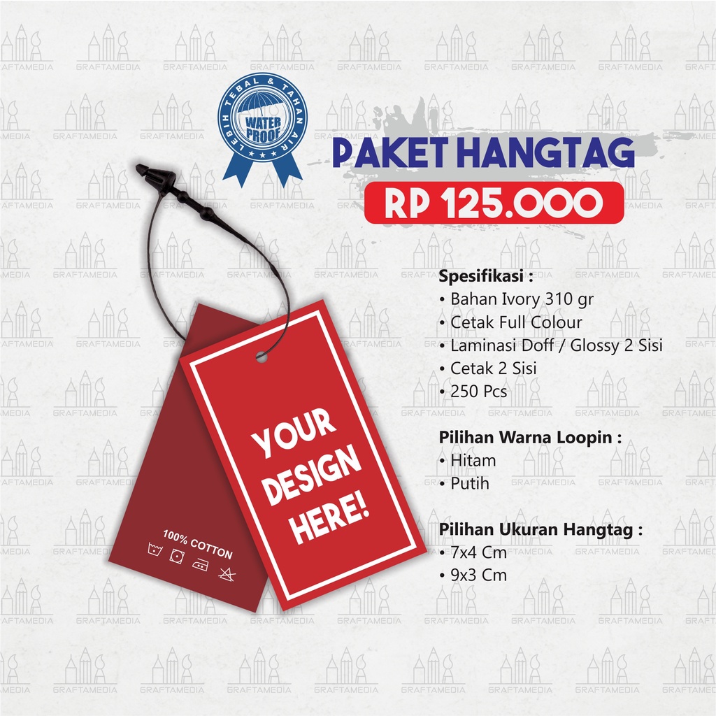 

Paket Hangtag 125.000 ( GRATIS DESAIN & GRATIS LOOPIN )