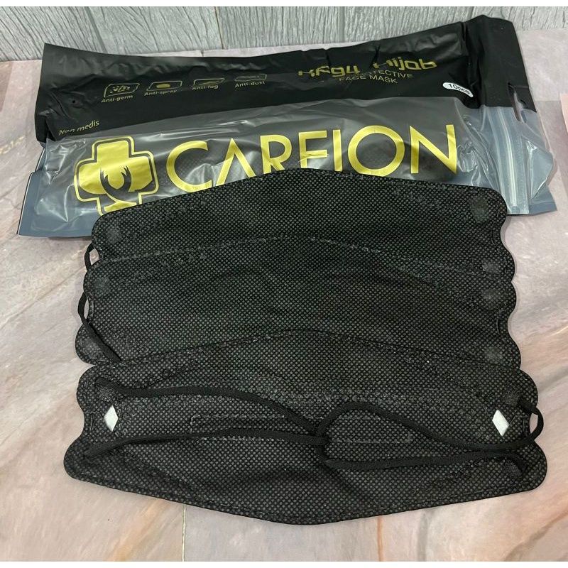 Masker Kf 94 Hijab Headloop Careion Warna Putih Hitam Abu Matcha Shrimpink Isi 10 Pcs