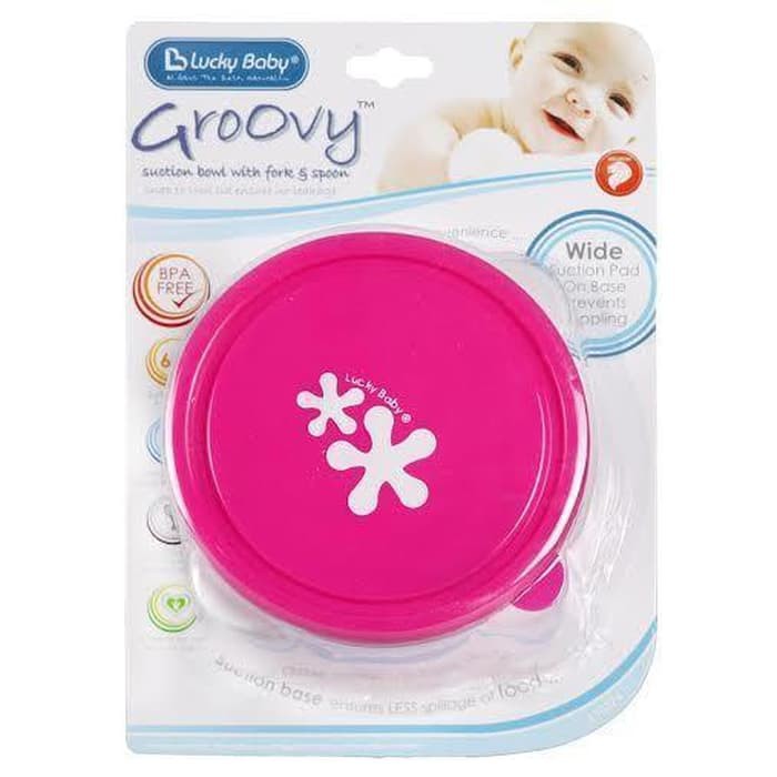 (Baby Club Itc Bsd) GROOVY SUCTION BOWL LUCKY BABY (mangkok bayi)