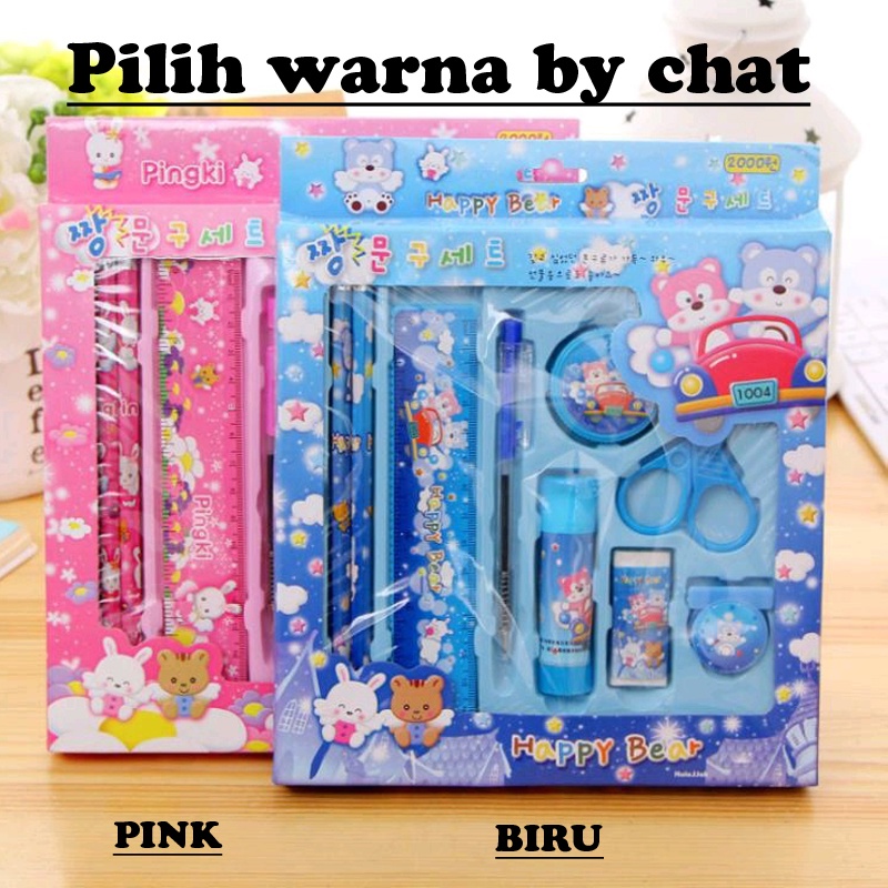 

Alat Tulis Kartun Set 8in1