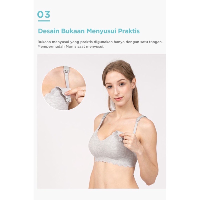 MOOIMOM Modal Seam-free Maternity &amp; Nursing Bra B93102 / Bra Menyusui