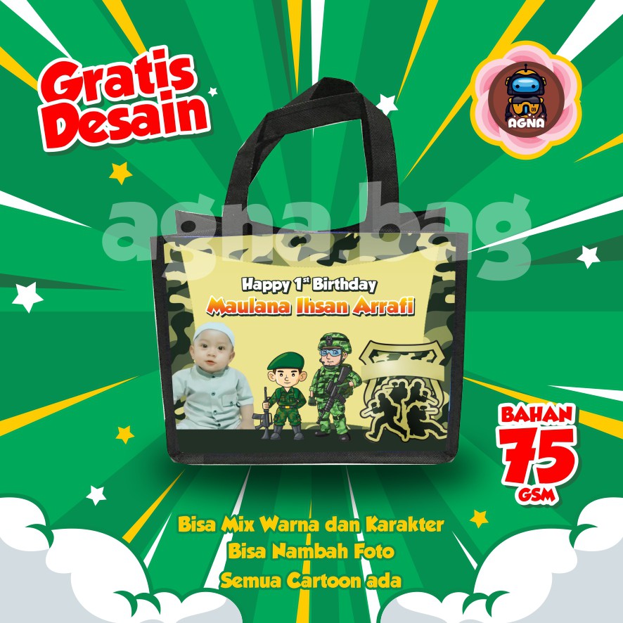 

GOODIE BAG MURAH / TAS ULTAH CUSTOM /TAS ULTAH PROMO/ TAS ULTAH TENTARA