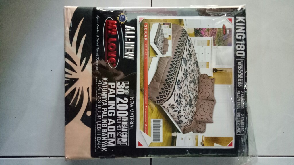 Sprei Katun All New My Love 180x200 160x200 T30 Fitted Flat Kania Inara Roseline Avanti Sp180t30anml