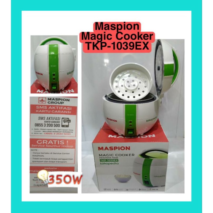 Magic Com Maspion Exlusive TKP-1039 EX / Rice Cooker Maspion TKP1039EX
