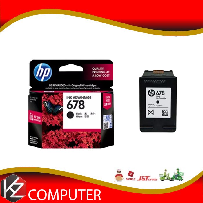 HP 678 BLACK INK CARTRIDGE - 100% ORIGINAL Belum Ada Penilaian