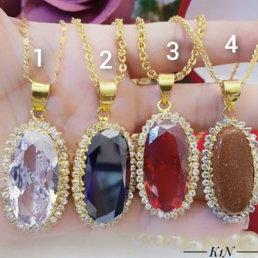 Xuping Kalung Permata Cantik Lapis 24K Terlaris 404T