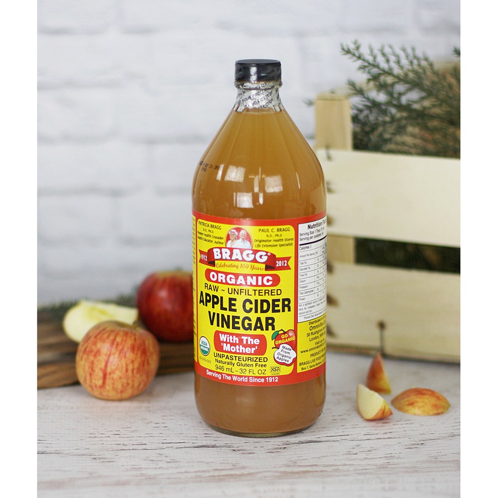 Bragg Apple Cider Vinegar Raw 32oz 946ml - Cuka Apel Organik