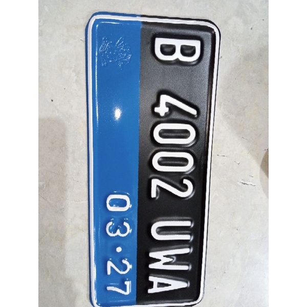 plat nomor motor LISTRIK (sepasang)