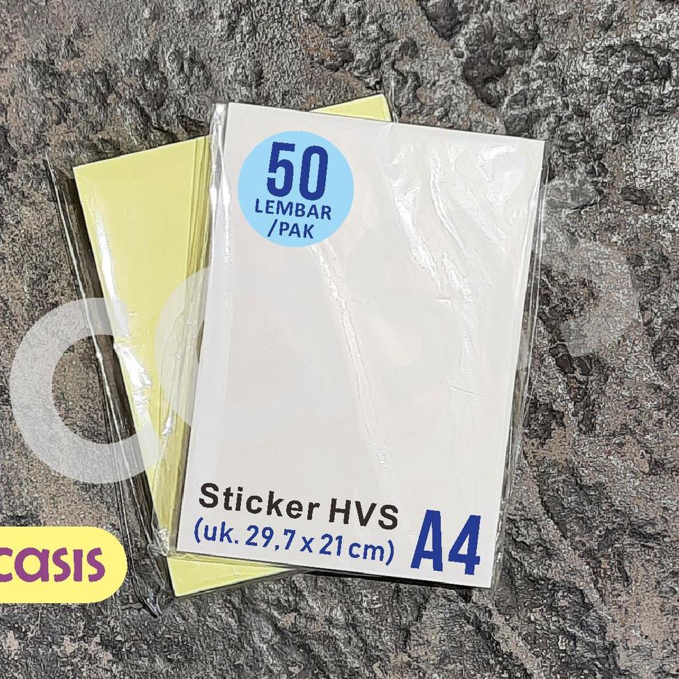

⚡️Terbaik⚡️ kertas stiker hvs A4 isi 50 lbr - lintec - CASIS !!