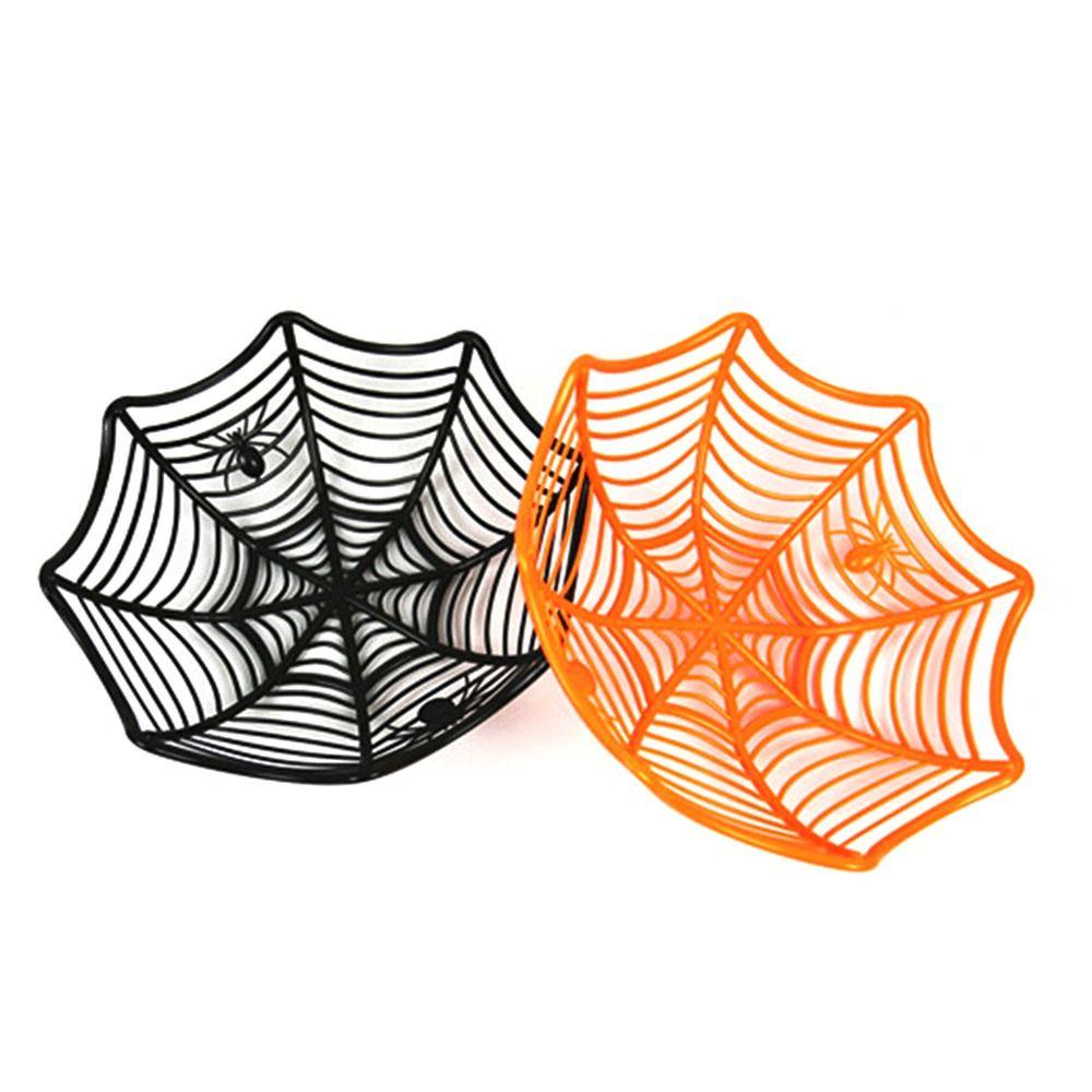 Top Halloween Mangkuk Buah Perlengkapan Pesta Keluarga Susun Alat Peraga Gadget Dapur Biskuit Kemasan Keranjang Spider Candy Basket