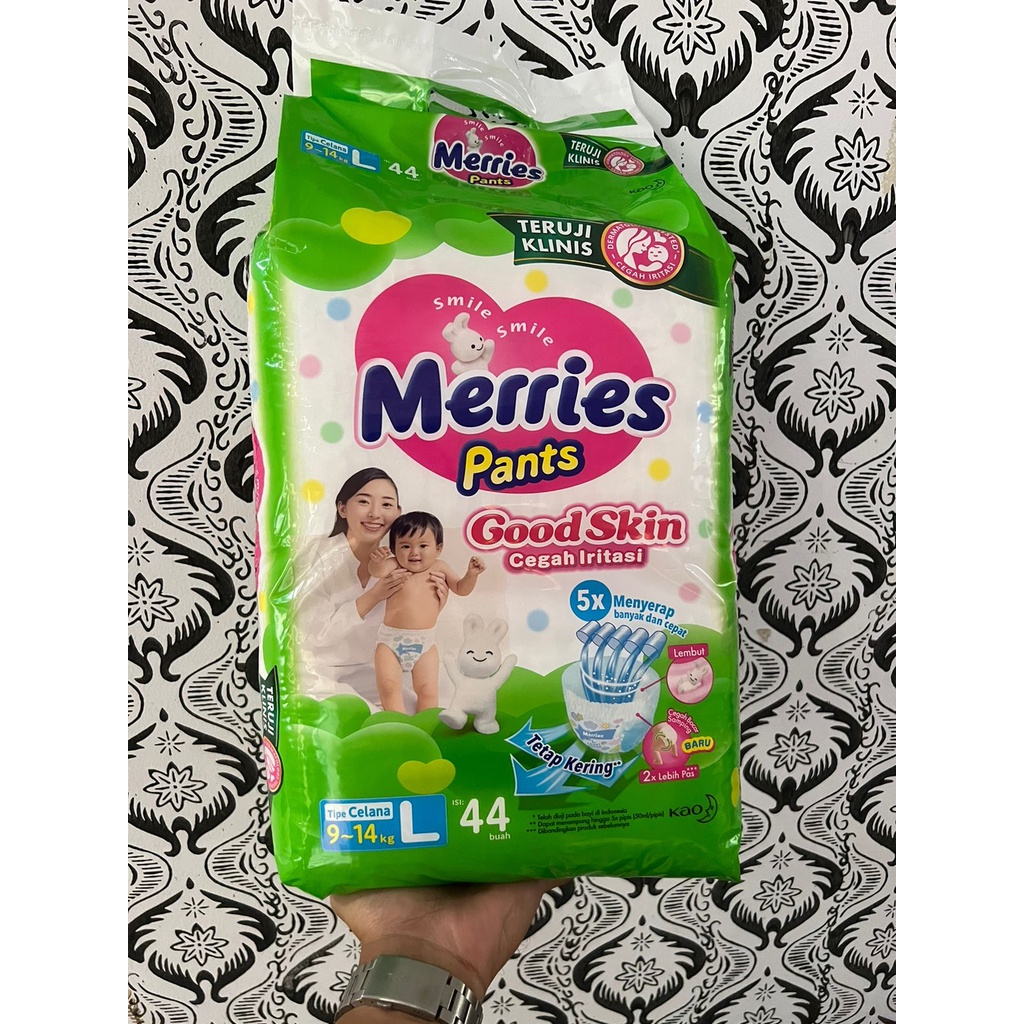 Merries Pants Good Skin S40/M34+2/M34/L30/XL26/XXL28/Jumbo M50/L44/XL38