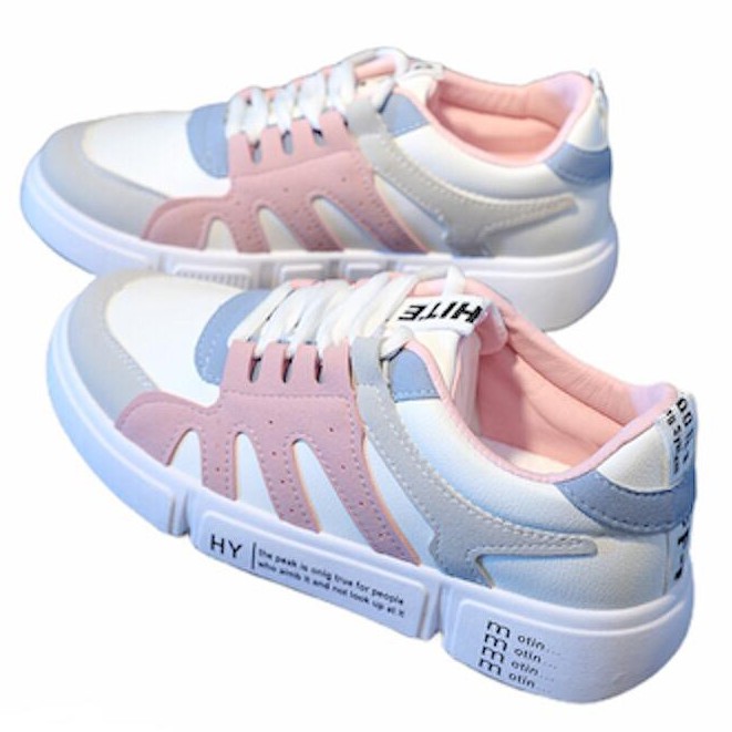 SMILE {COD} Sepatu Sneakers wanita Model Korea Ulzzang