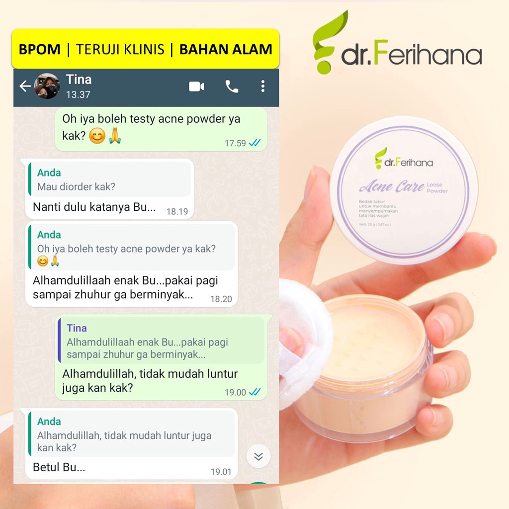 Paket Premium Anti Jerawat Acne Prone Plus Plus dr. Ferihana Cosmetics &amp; Skincare Rangkaian Perawatan Wajah untuk Kulit Berminyak Berjerawat Ringan Sedang sampai Meradang Bernanah