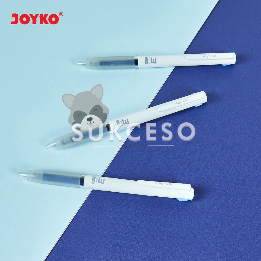 

Gel Pen Pulpen Pena Joyko GP-339 Flip Gel 3 in 1 Color Warna 0.38 mm