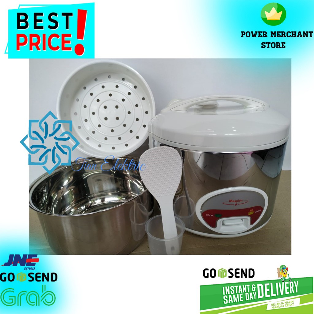 MASPION MRJ-1808SS MagicCom / Rice Cooker Stainless Steel